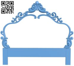 Bed frame pattern T0000032 download free stl files 3d model for CNC wood carving