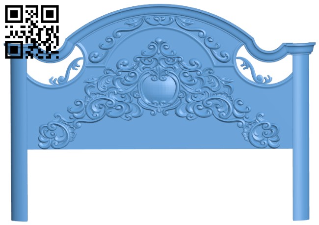 Bed frame pattern T0000052 download free stl files 3d model for CNC wood carving