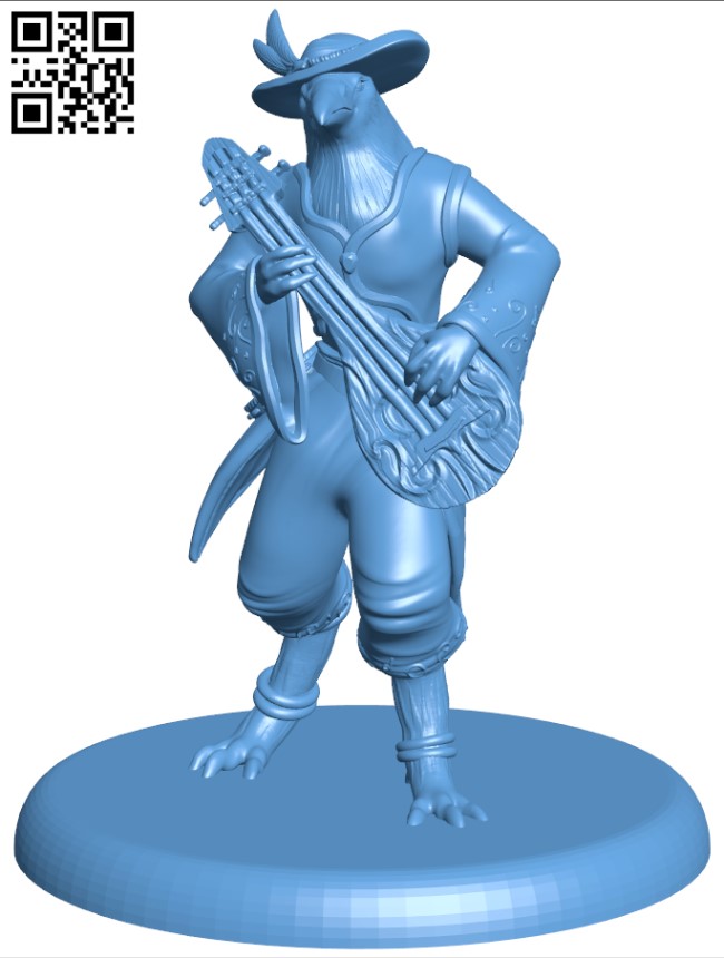 Birdfolk Cleric H005042 file stl free download 3D Model for CNC and 3d printer