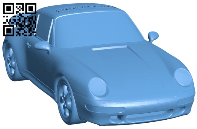 Car Porsche H005216 File Stl Free Download 3D Model For CNC And 3d.