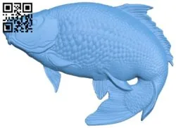 Carp – fish T0000164 download free stl files 3d model for CNC wood carving