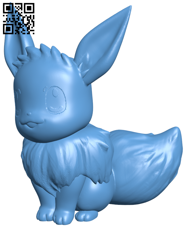 Eevee – Pokemon H005712 file stl free download 3D Model for CNC and 3d  printer – Free download 3d model Files