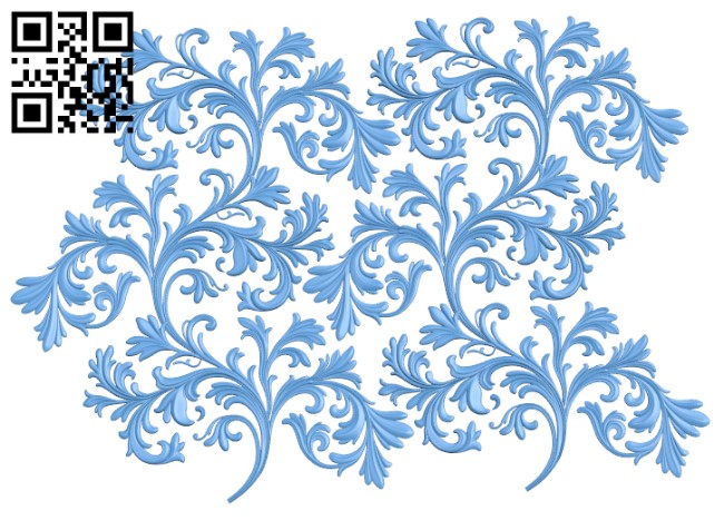 Floral pattern T0000214 download free stl files 3d model for CNC wood carving