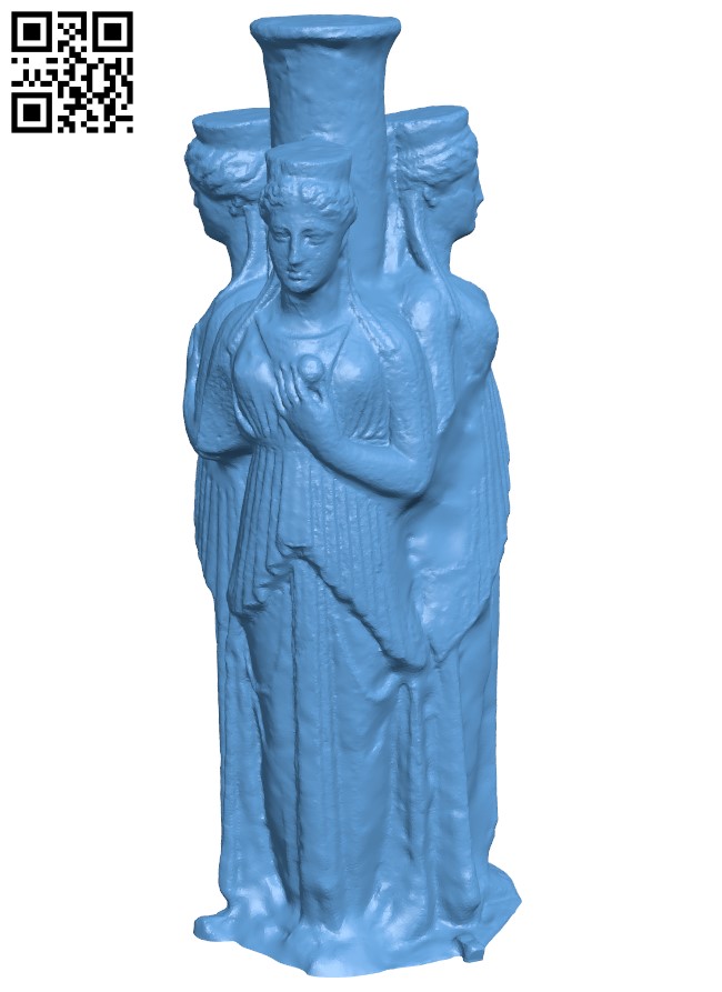 Hecate statue H005529 file stl free download 3D Model for CNC and 3d printer