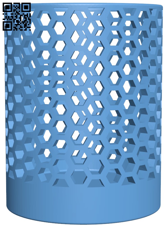 Honeycomb Pencil Holder by Slimprint, Download free STL model