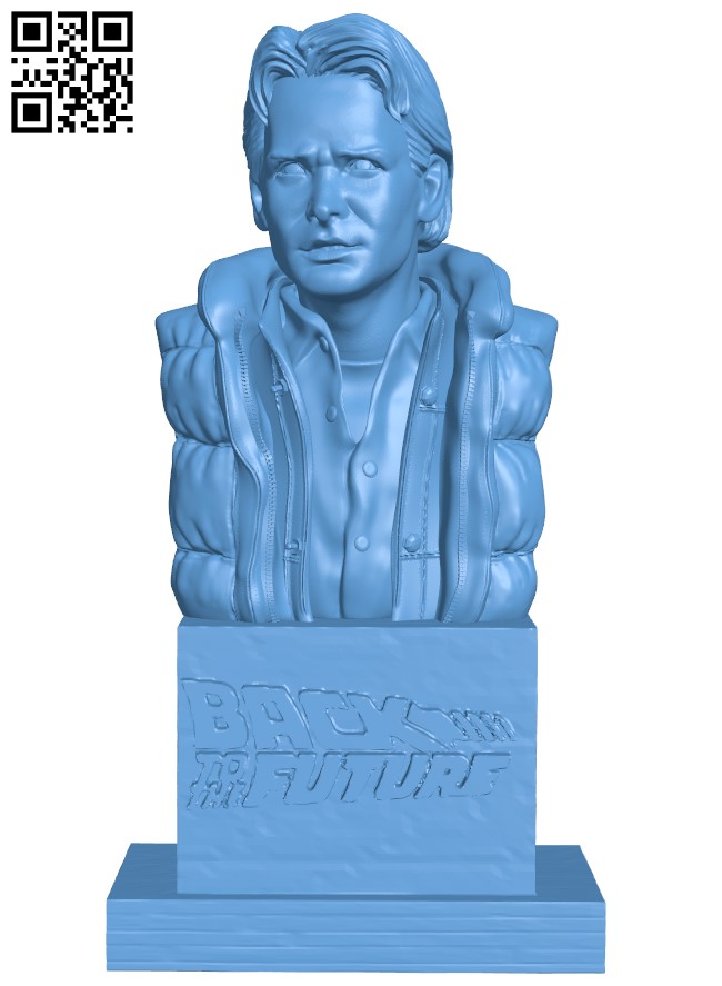 Marty McFly Bust H005362 file stl free download 3D Model for CNC and 3d printer