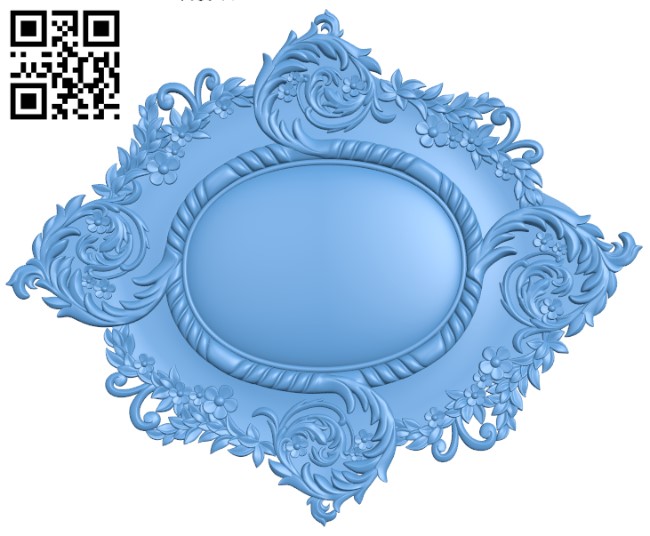 Mirror frame pattern T0000146 download free stl files 3d model for CNC wood carving