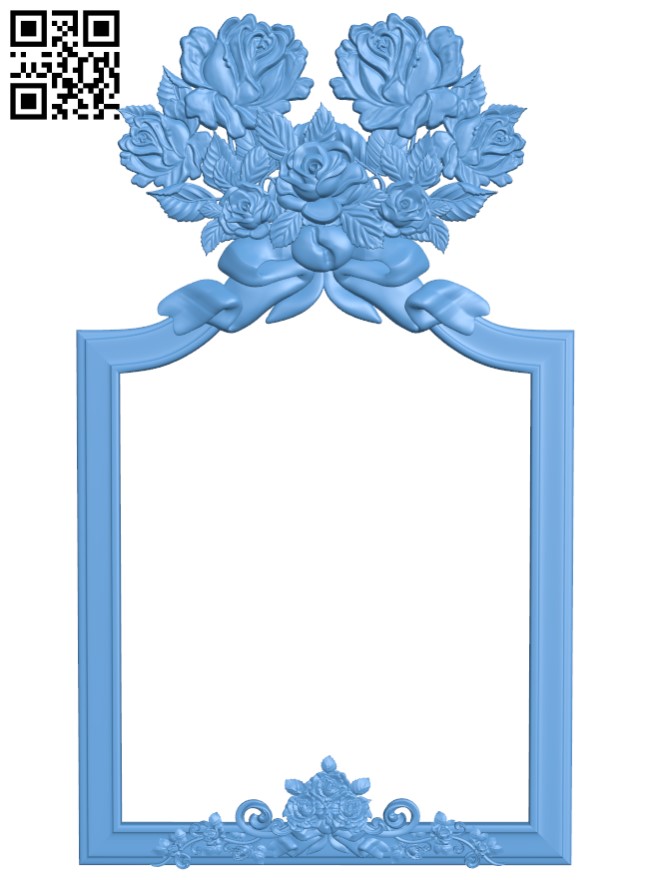 Picture frame or mirror (2) T0000047 download free stl files 3d model for CNC wood carving