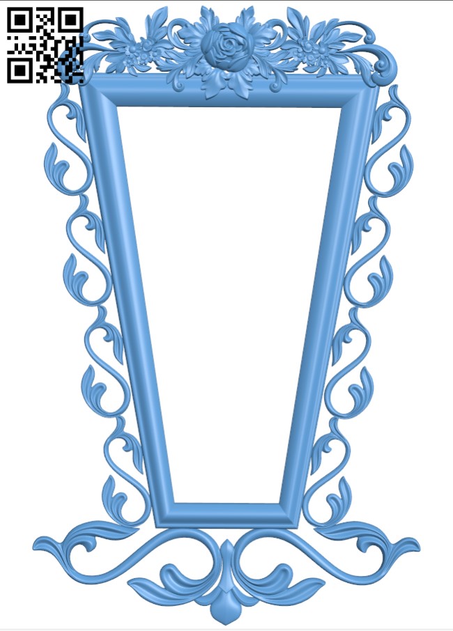 Picture frame or mirror T0000025 download free stl files 3d model for CNC wood carving