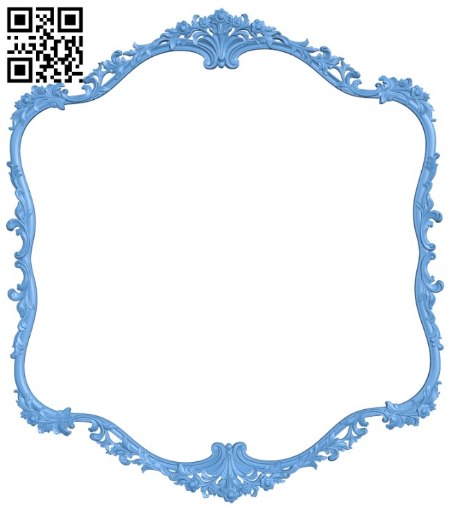 Picture frame or mirror T0000029 download free stl files 3d model for CNC wood carving