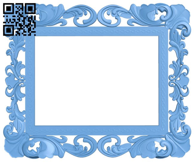 Picture frame or mirror T0000098 download free stl files 3d model for CNC wood carving