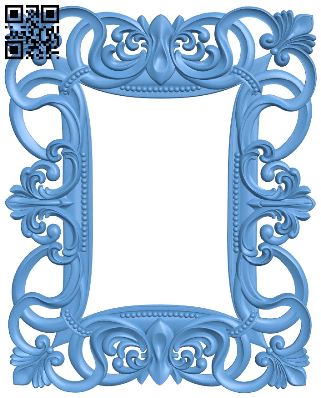 Picture frame or mirror T0000156 download free stl files 3d model for CNC wood carving