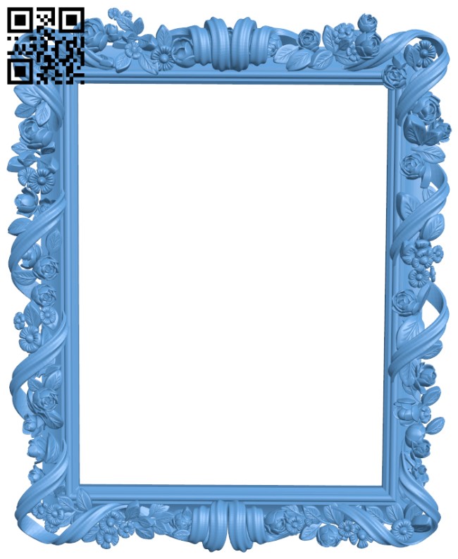 Picture frame or mirror T0000158 download free stl files 3d model for CNC wood carving