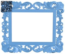 Picture frame or mirror T0000160 download free stl files 3d model for CNC wood carving