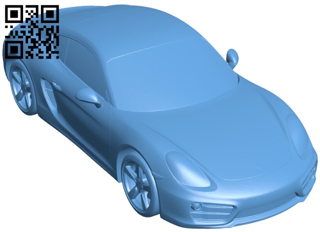 Porsche Cayman S H005101 file stl free download 3D Model for CNC and 3d printer