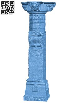 Rani Ki Vav Patan Column H005249 file stl free download 3D Model for CNC and 3d printer