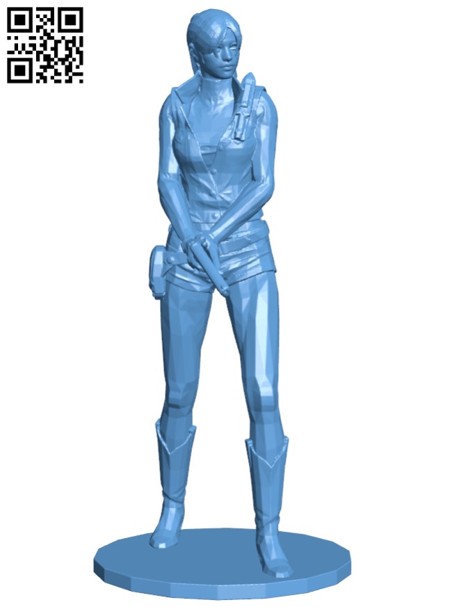 Resident Evil - Claire Redfield H005254 file stl free download 3D Model for CNC and 3d printer