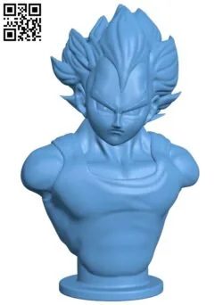 Vegeta – Dragon Ball H005686 file stl free download 3D Model for CNC and 3d printer