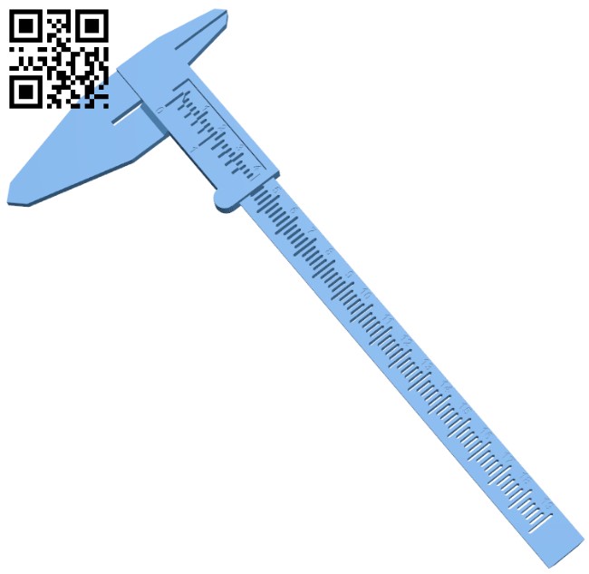 Vernier Calipers H005612 file stl free download 3D Model for CNC and 3d printer