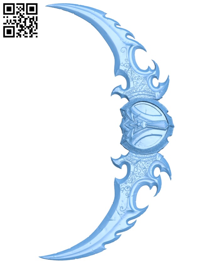 Warglaives of Azzinoth H005615 file stl free download 3D Model for CNC and 3d printer