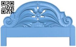 Bed frame pattern T0000311 download free stl files 3d model for CNC wood carving