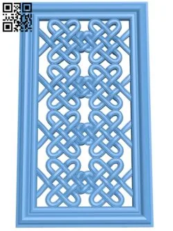 Door frame pattern T0000233 download free stl files 3d model for CNC wood carving