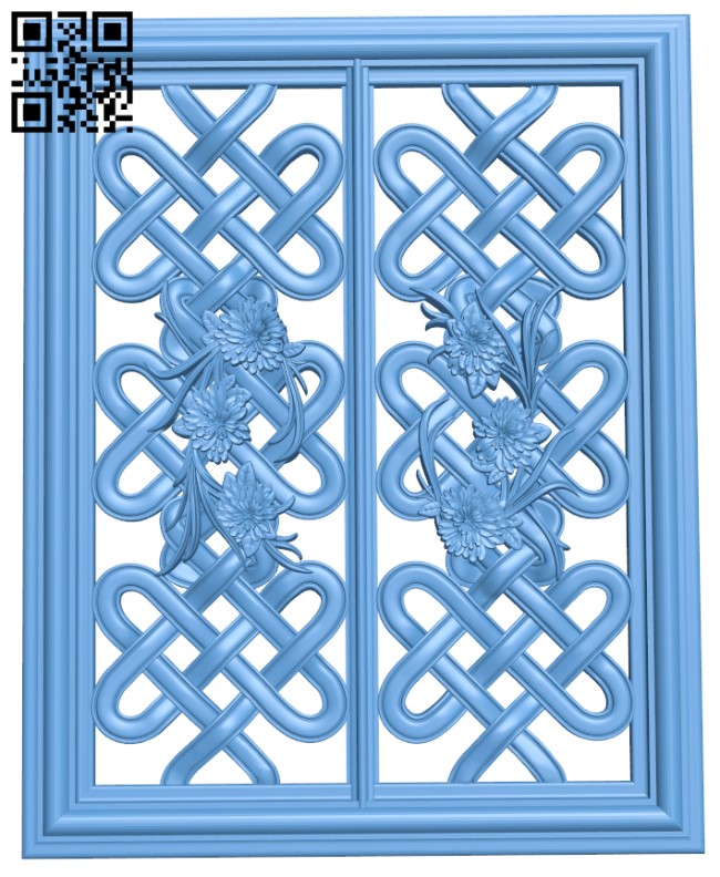 Door frame pattern T0000234 download free stl files 3d model for CNC wood carving