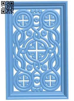 Door frame pattern T0000276 download free stl files 3d model for CNC wood carving