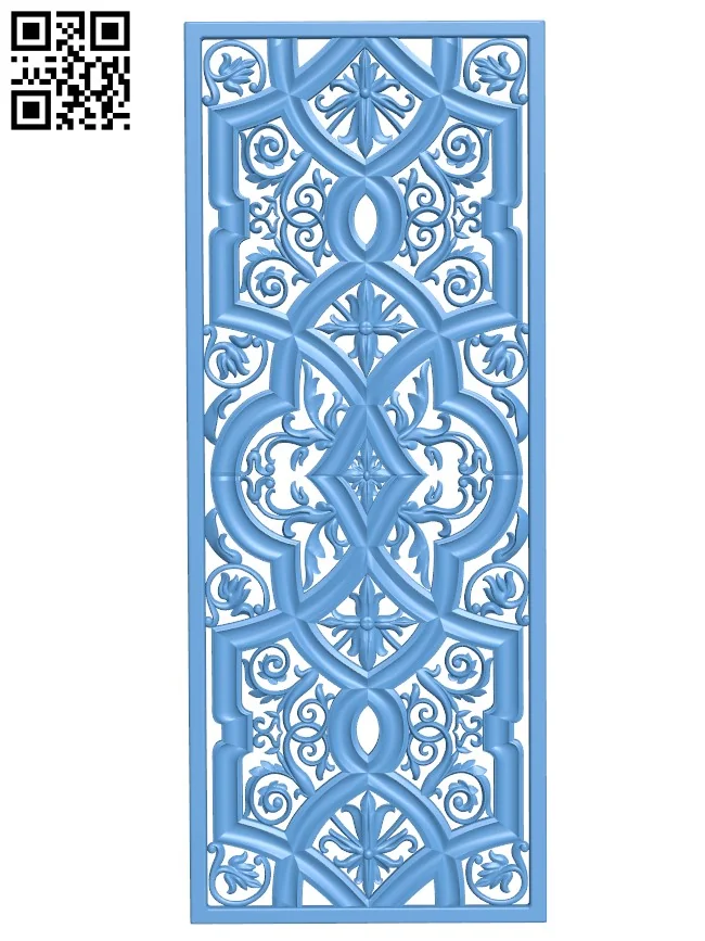 Door frame pattern T0000279 download free stl files 3d model for CNC wood carving