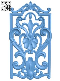 Door frame pattern T0000295 download free stl files 3d model for CNC wood carving