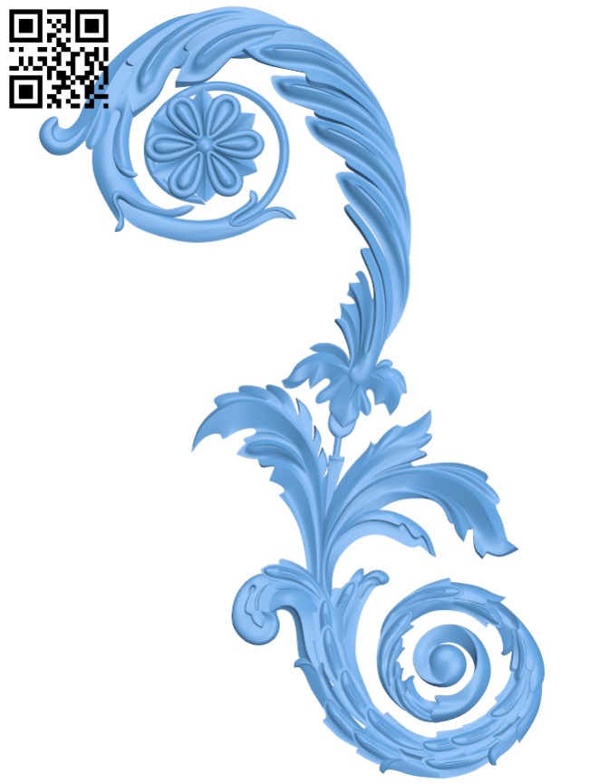 Floral pattern T0000317 download free stl files 3d model for CNC wood carving