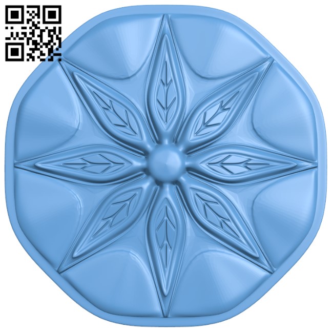 Flower pattern T0000252 download free stl files 3d model for CNC wood carving