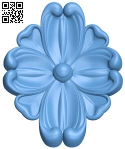 Flower pattern T0000387 download free stl files 3d model for CNC wood carving