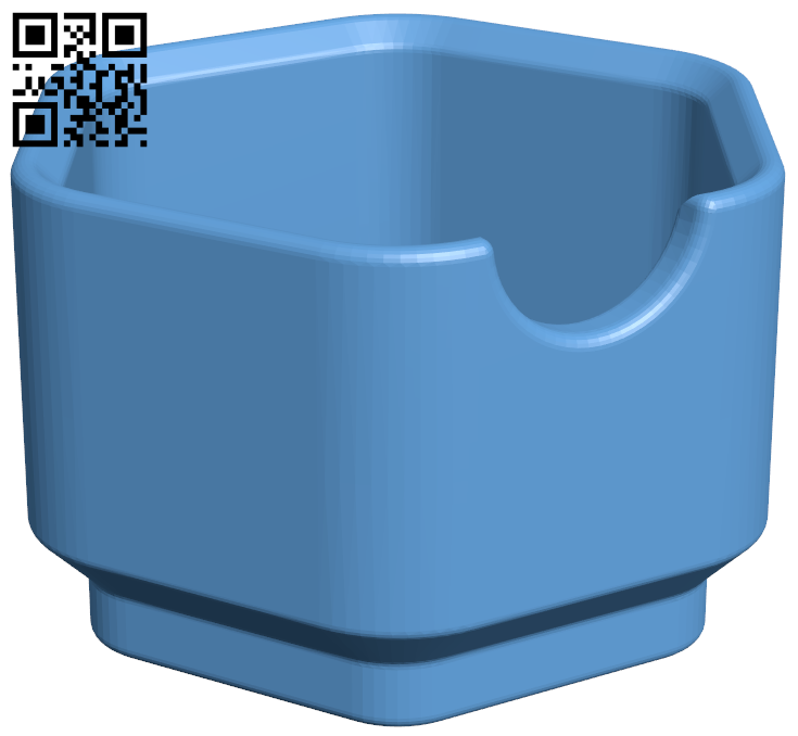 Hex stacker boxes H006194 file stl free download 3D Model for CNC and 3d printer