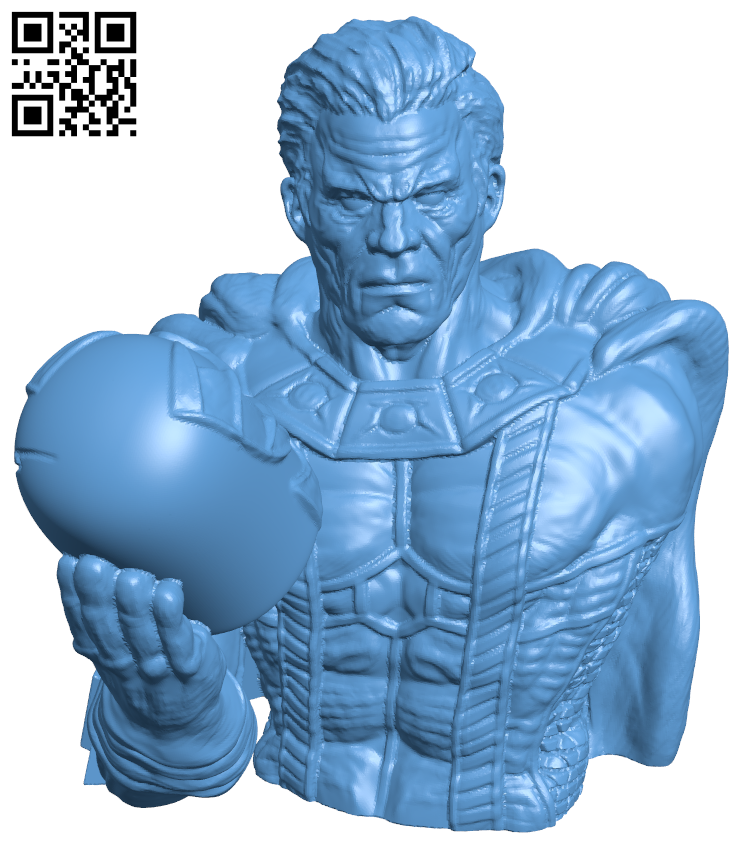 Magneto bust - X-Men H005894 file stl free download 3D Model for CNC and 3d printer