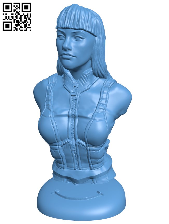 Miss Silk Spectre - Watchmen H006390 file stl free download 3D Model for CNC and 3d printer