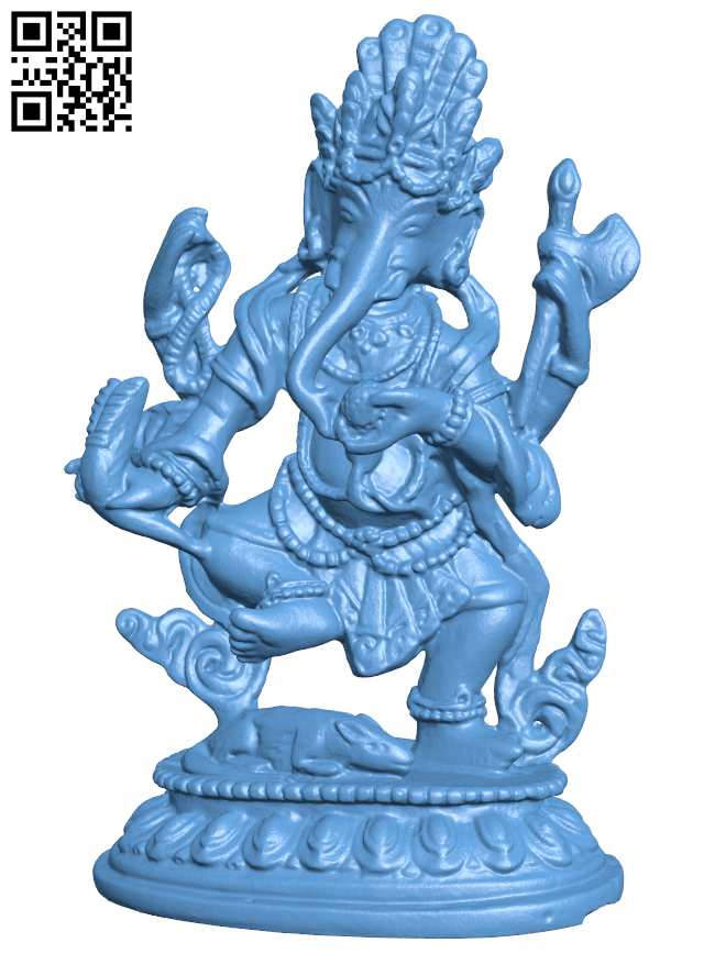 Nepali Nritya Ganesha H005724 file stl free download 3D Model for CNC ...