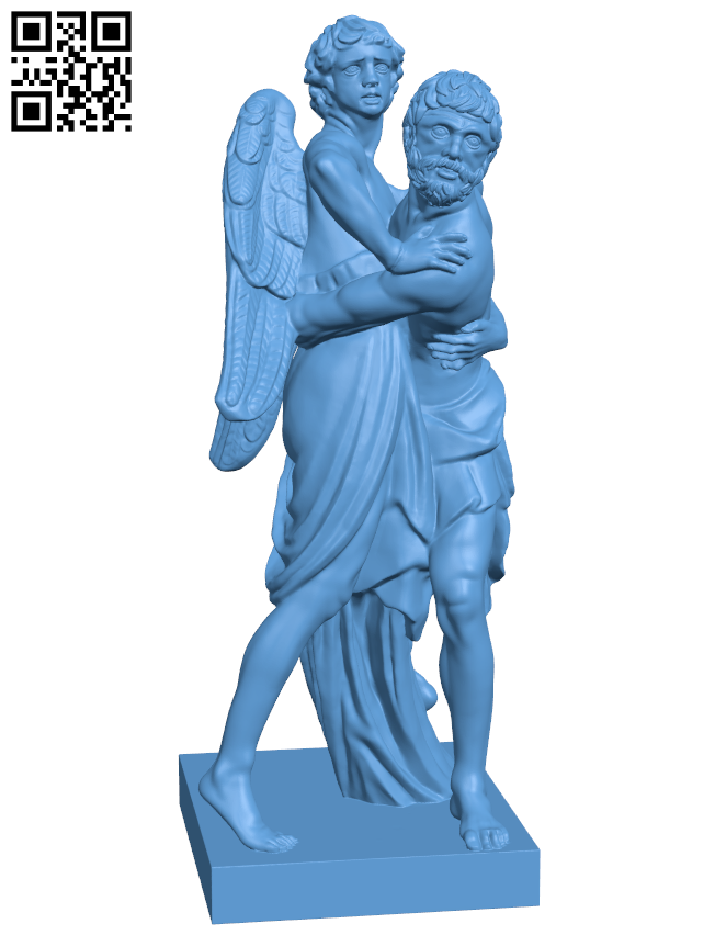 Two men H0059245file stl free download 3D Model for CNC and 3d printer