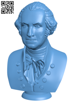 Washington bust H006584 file stl free download 3D Model for CNC and 3d printer