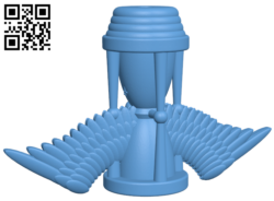 Winged Hourglass Cane Topper – Tempus Fugit H005863 file stl free download 3D Model for CNC and 3d printer