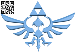 Zelda logo H006107 file stl free download 3D Model for CNC and 3d printer