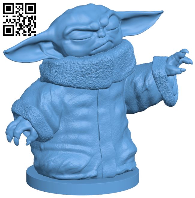 Baby Yoda H006799 file free download 3D Model for 3d printer – Stl Files