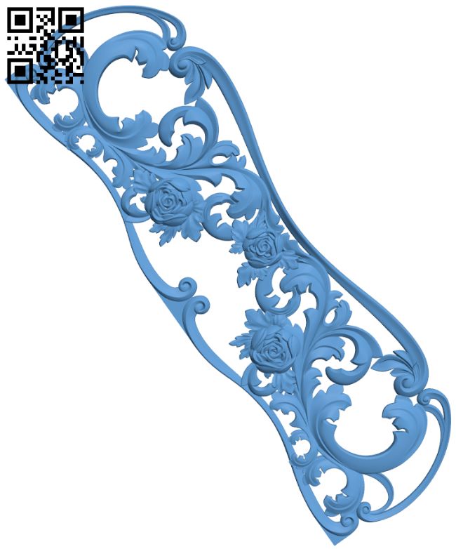 Bed frame pattern T0000622 download free stl files 3d model for CNC wood carving