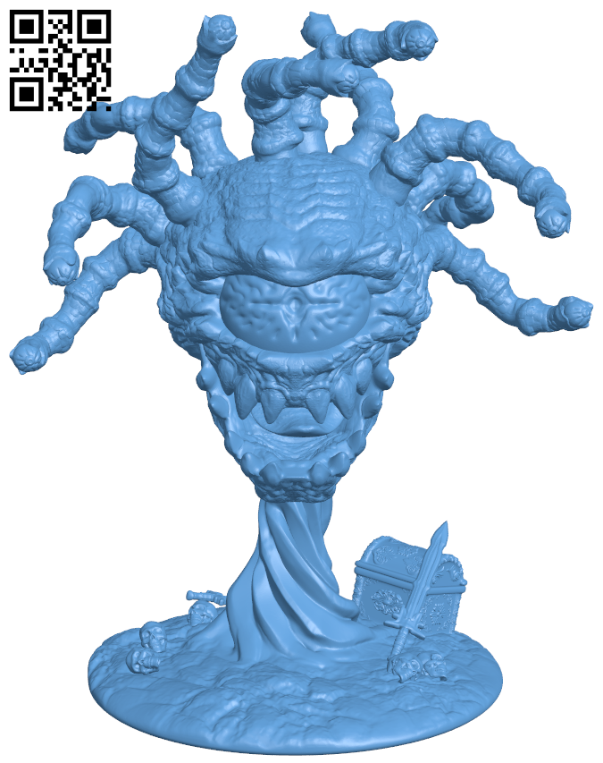 Beholder H006713 file stl free download 3D Model for CNC and 3d printer