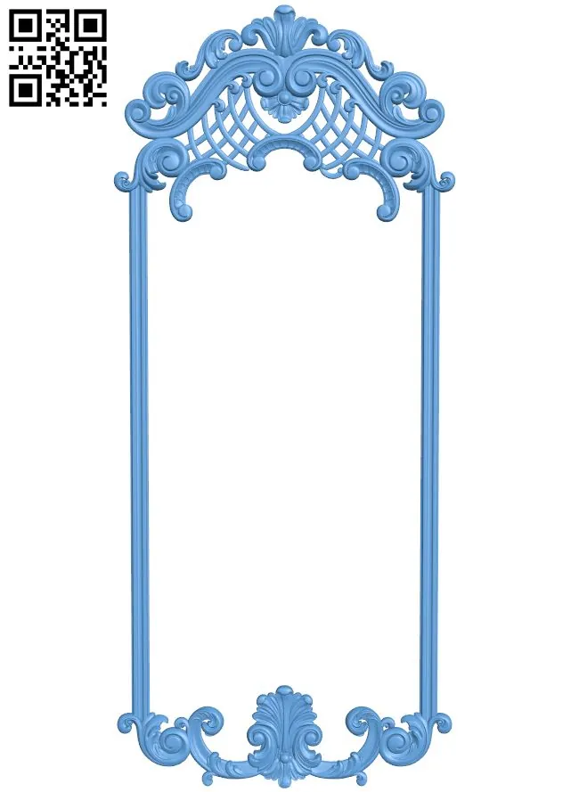 Door frame pattern T0000823 download free stl files 3d model for CNC wood carving