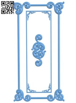 Door pattern T0000582 download free stl files 3d model for CNC wood carving