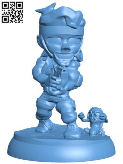 Marco – Metal slug H007445 file stl free download 3D Model for CNC and 3d printer