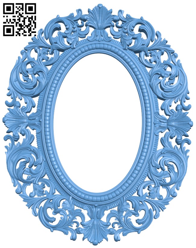 Mirror frame pattern T0000567 download free stl files 3d model for CNC wood carving