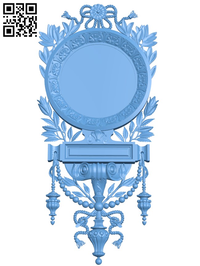 Mirror frame pattern T0000568 download free stl files 3d model for CNC wood carving