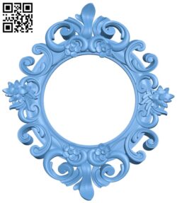 Mirror frame pattern T0000569 download free stl files 3d model for CNC wood carving